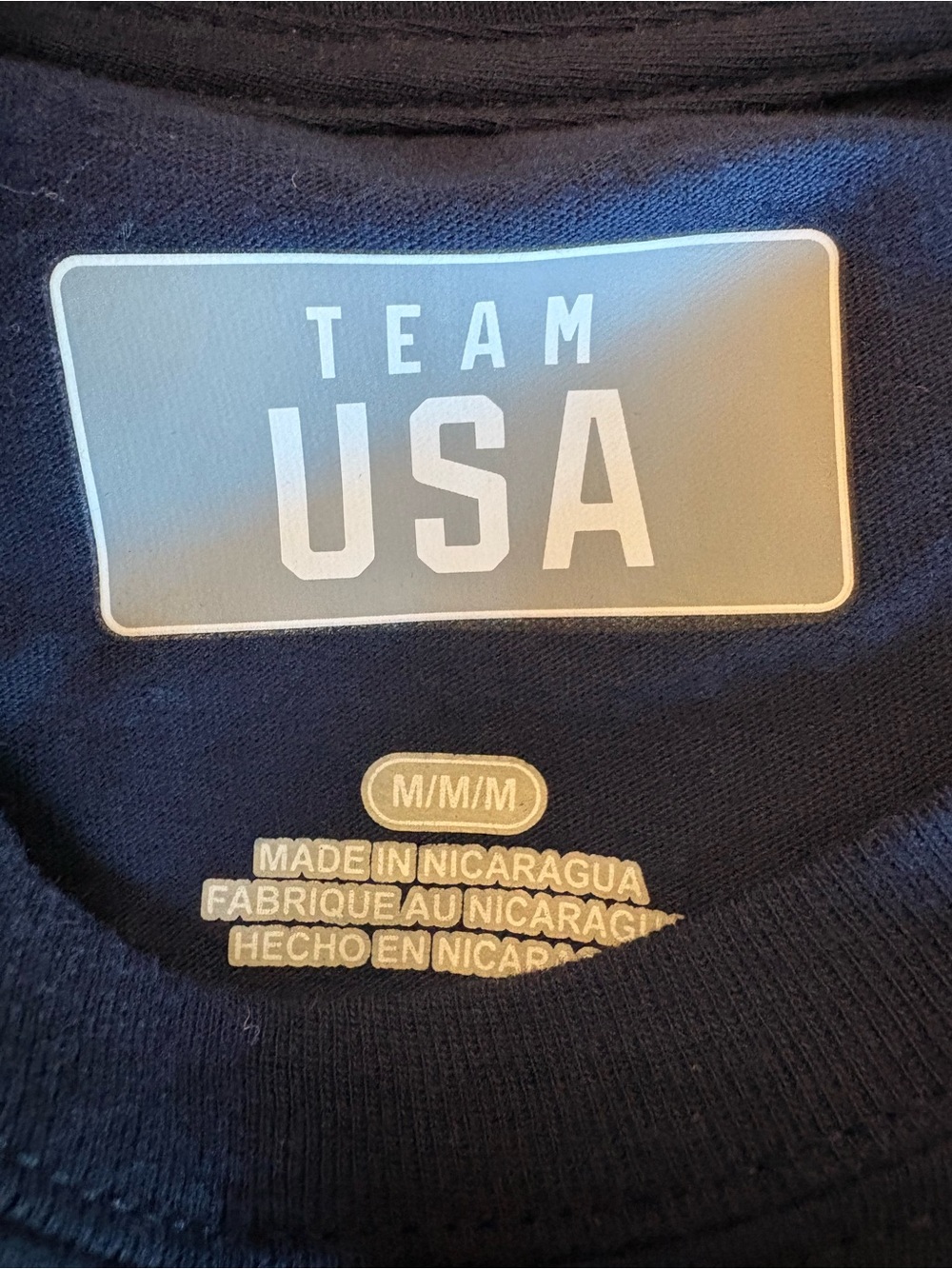 Team USA Unisex Navy Graphic Tee Shirt Size Medium NEW WITH TAGS - Picture 5 of 8